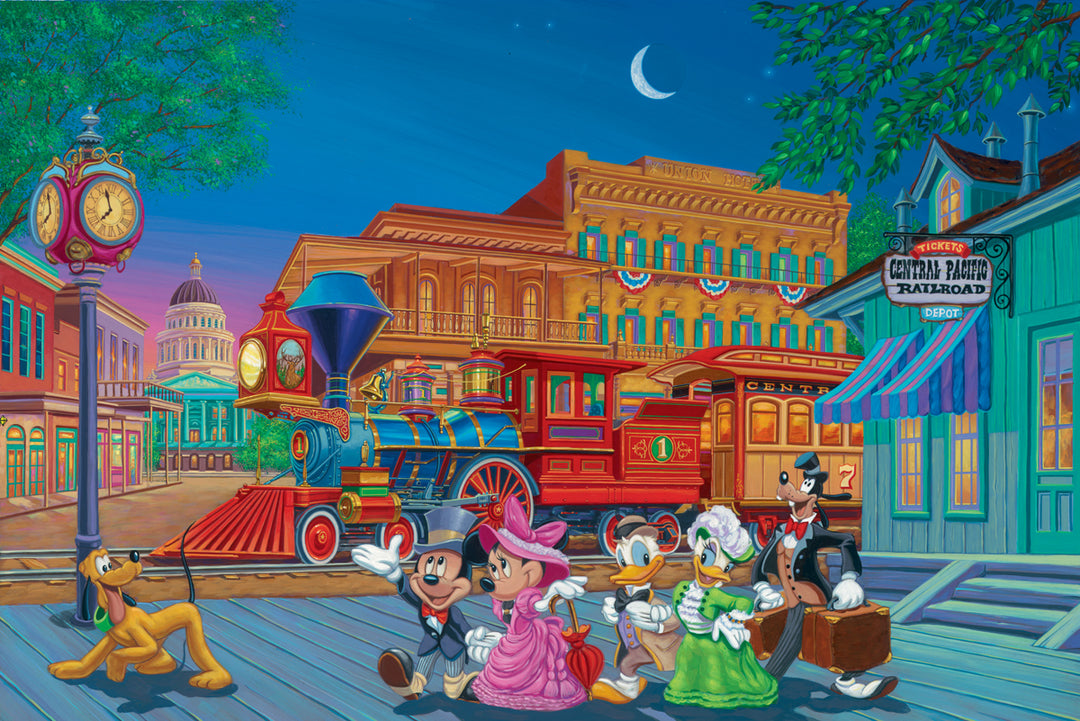 Manuel Hernandez Disney Arriving in Style Limited Edition Lithograph on Paper