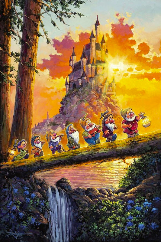 Rodel Gonzalez Disney "Castle on the Horizon" Limited Edition Canvas Giclee