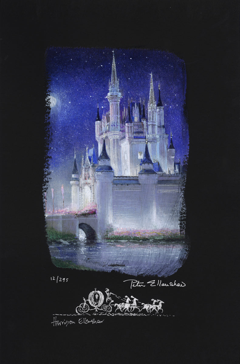 Peter and Harrison Ellenshaw Disney Cinderella Castle Limited Edition Paper