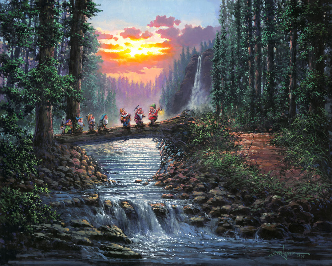 Rodel Gonzalez Disney Forest Bridge Limited Edition Canvas Giclee