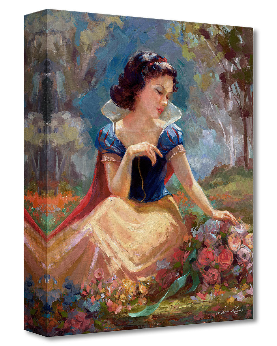 Lisa Keene Disney Gathering Flowers Limited Edition Canvas Giclee