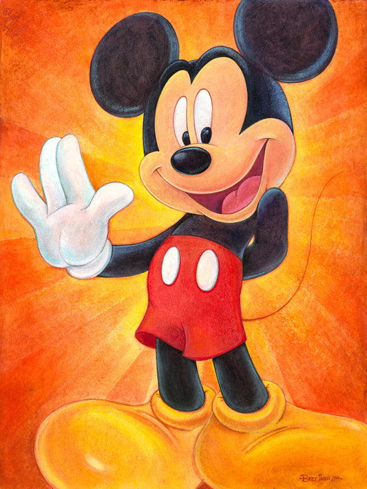 Bret Iwan Disney "Hi, I'm Mickey Mouse" Limited Edition Canvas Giclee