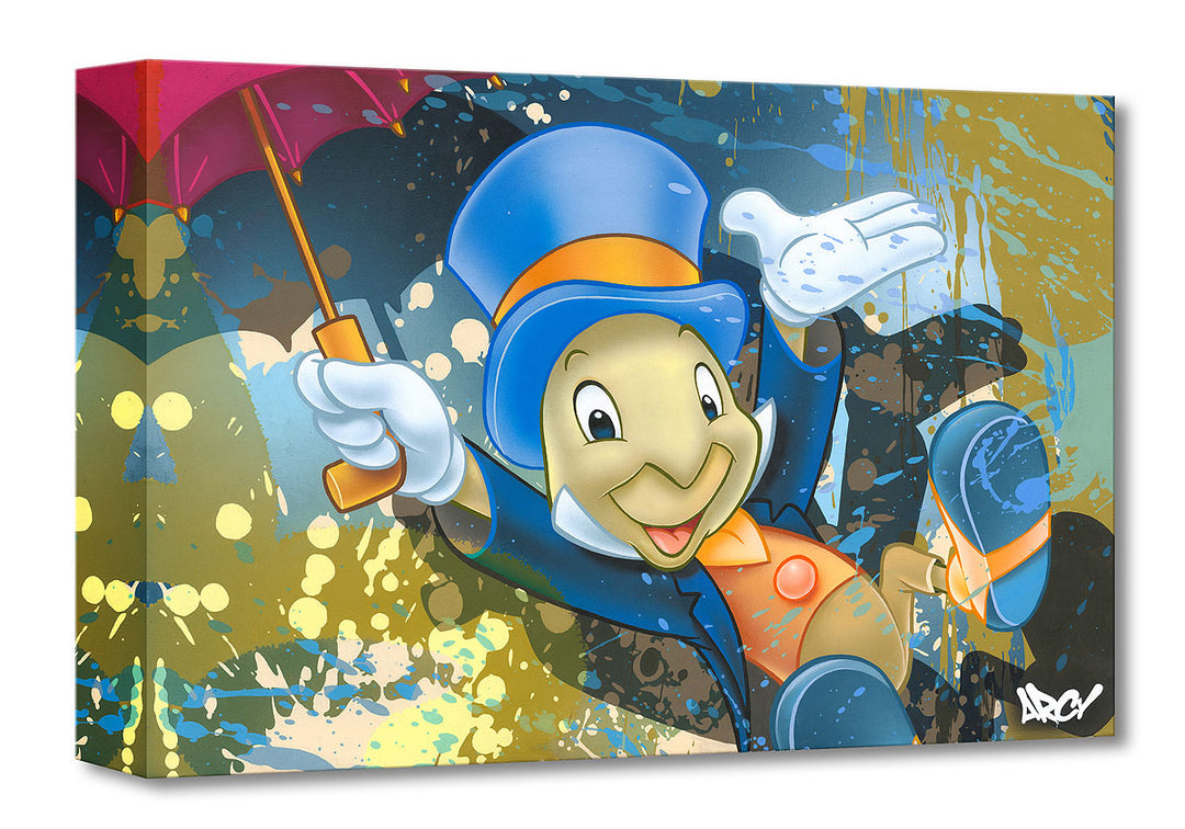 Arcy Disney Jiminy Cricket Limited Edition Canvas Giclee