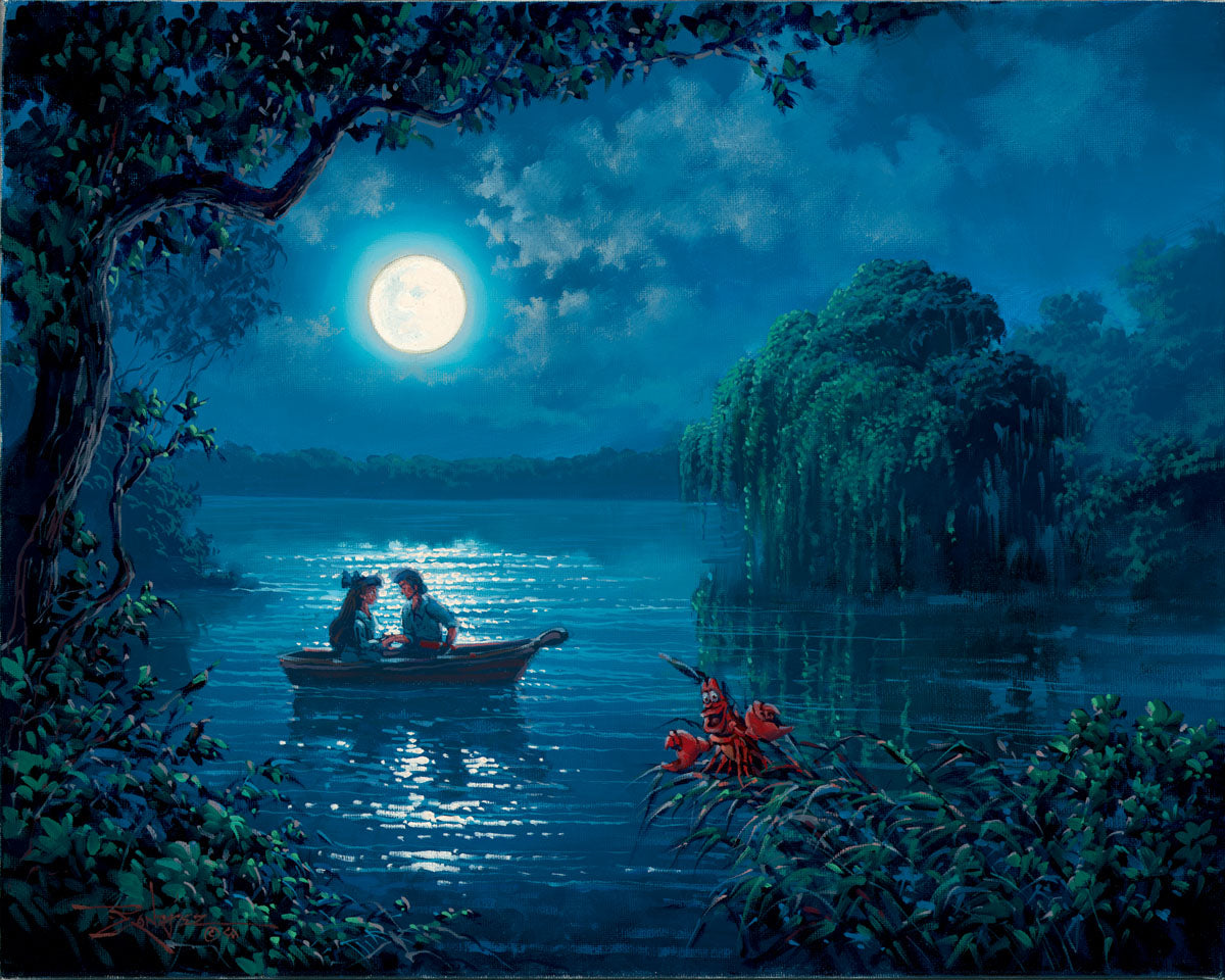 Rodel Gonzalez Disney Kiss the Girl Limited Edition Canvas Giclee