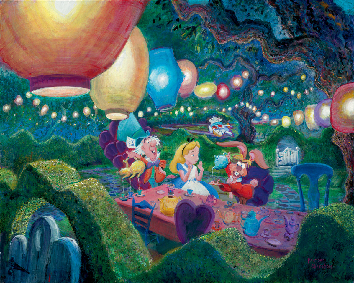 Harrison Ellenshaw Disney "Mad Hatter's Tea Party" Limited Edition