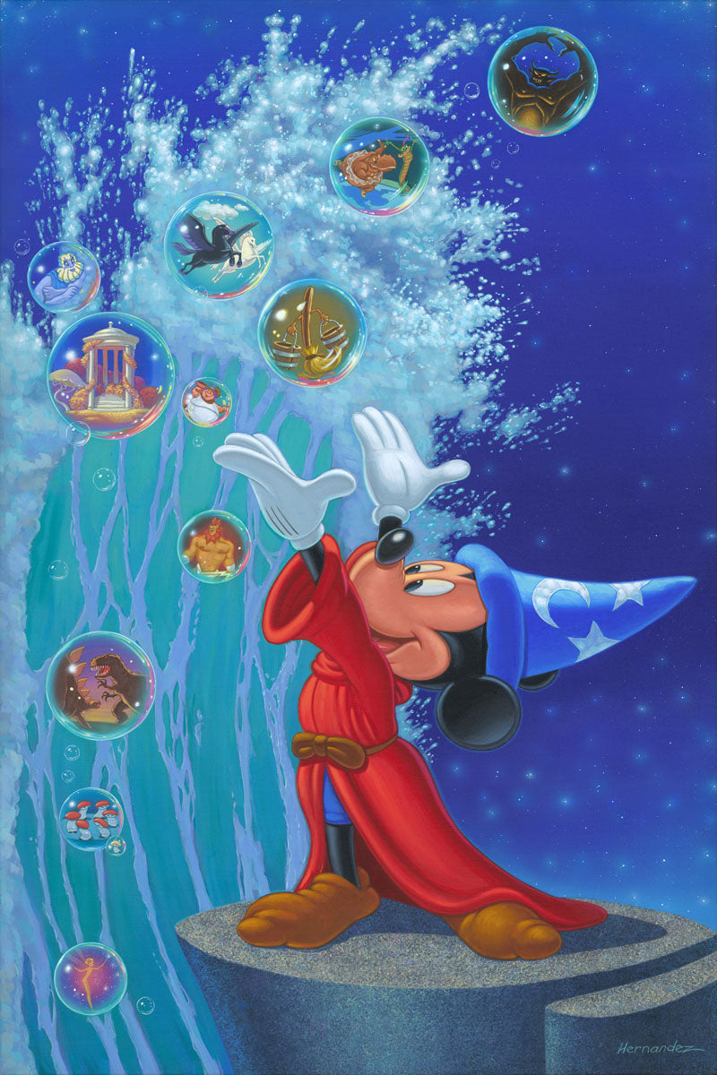 Manuel Hernandez Disney Magical Sea Limited Edition Canvas Giclee