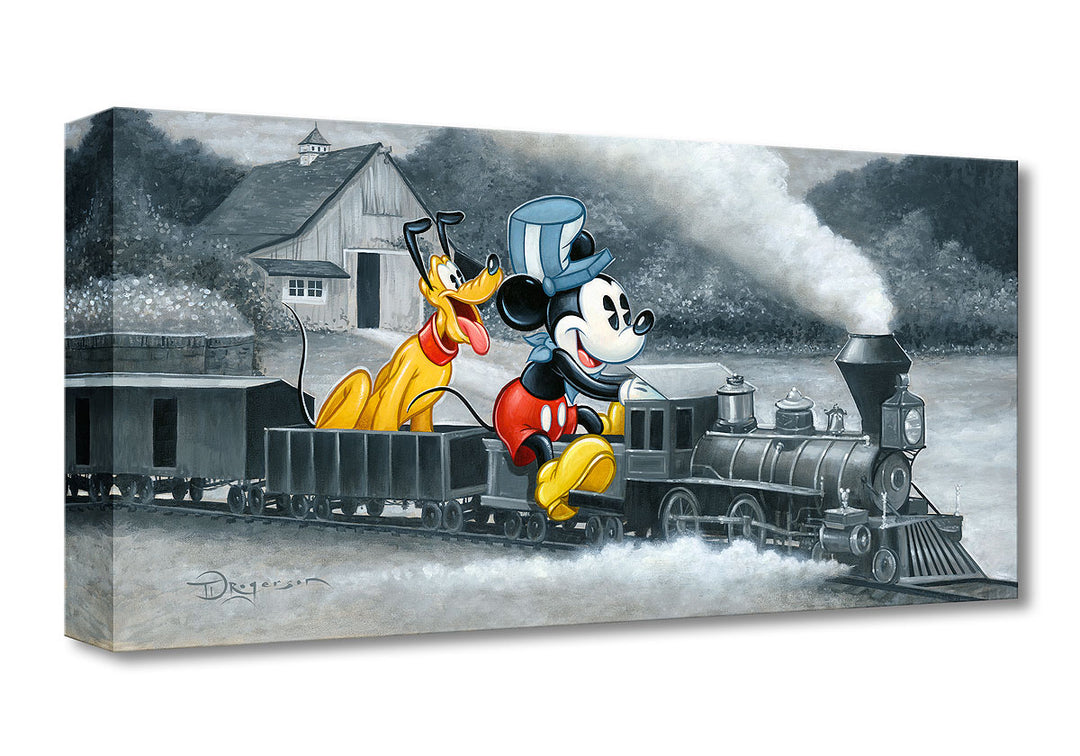 Tim Rogerson Disney Mickey's Train Limited Edition Canvas Giclee