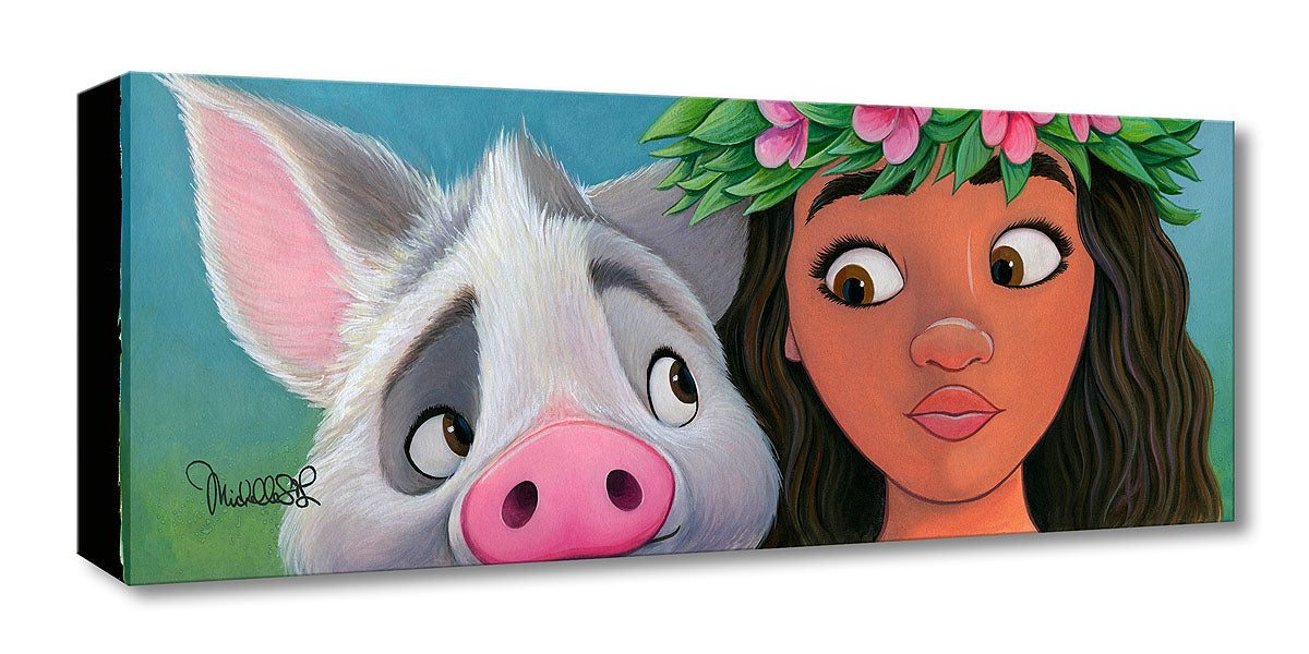 Michelle St. Laurent Disney "Moana's Sidekick" Limited Edition Canvas Giclee