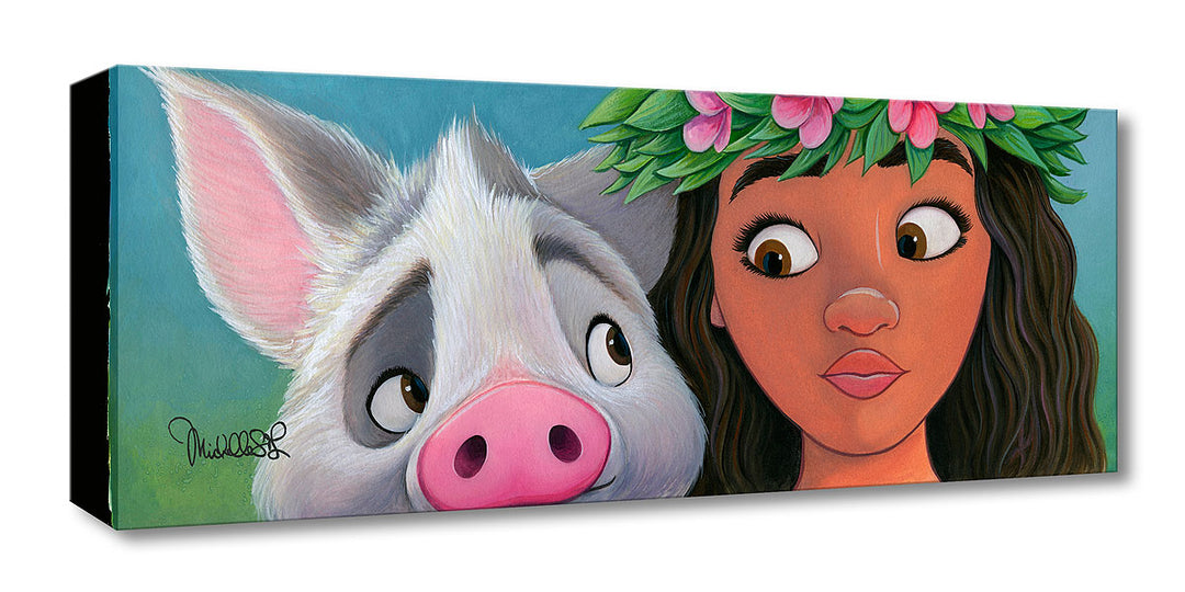 Michelle St. Laurent Disney Moana's Sidekick Limited Edition Canvas Giclee