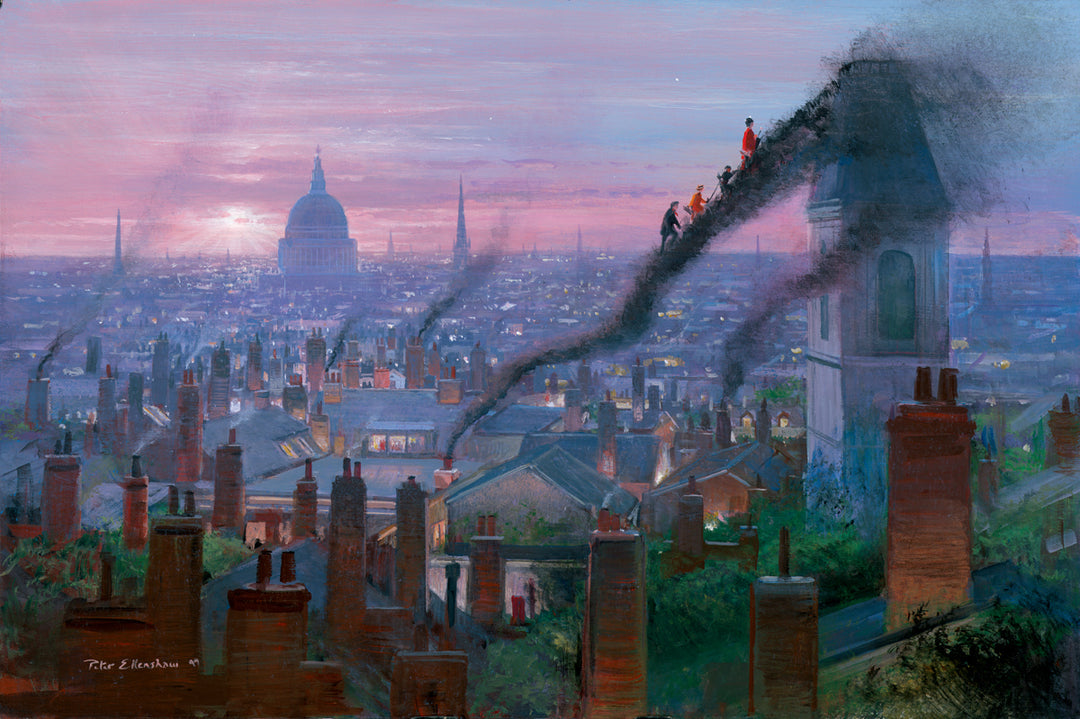 Peter Ellenshaw Disney Smoke Staircase Limited Edition Canvas Giclee