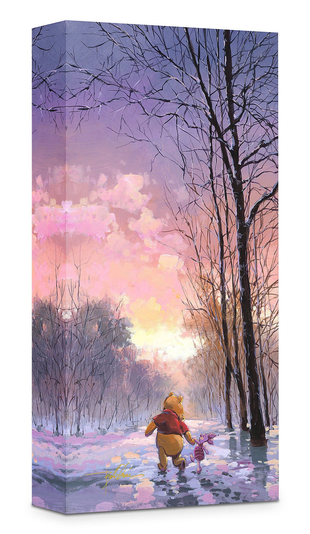 Rodel Gonzalez Disney Snowy Path Limited Edition Canvas Giclee