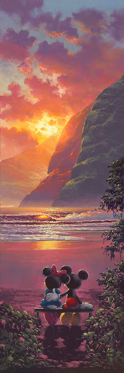 Rodel Gonzalez Disney "Sunset Romance" Limited Edition Canvas Giclee
