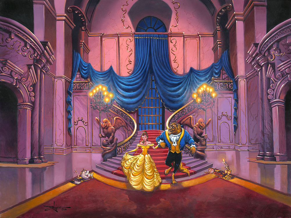 Rodel Gonzalez Disney Tale as Old as Time Limited Edition Canvas Giclee