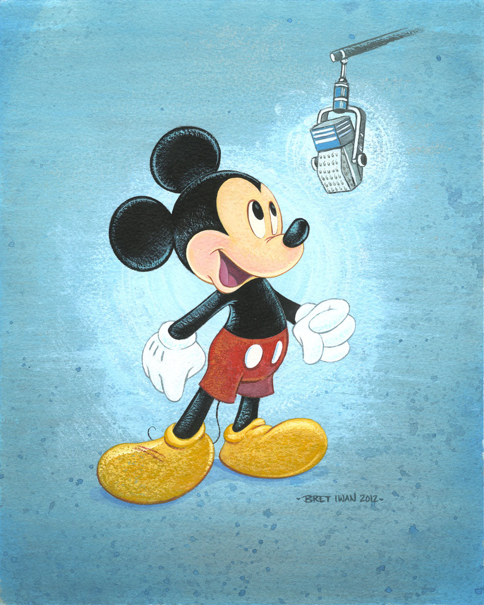 Bret Iwan Disney Talks Like a Mouse Limited Edition Canvas Giclee