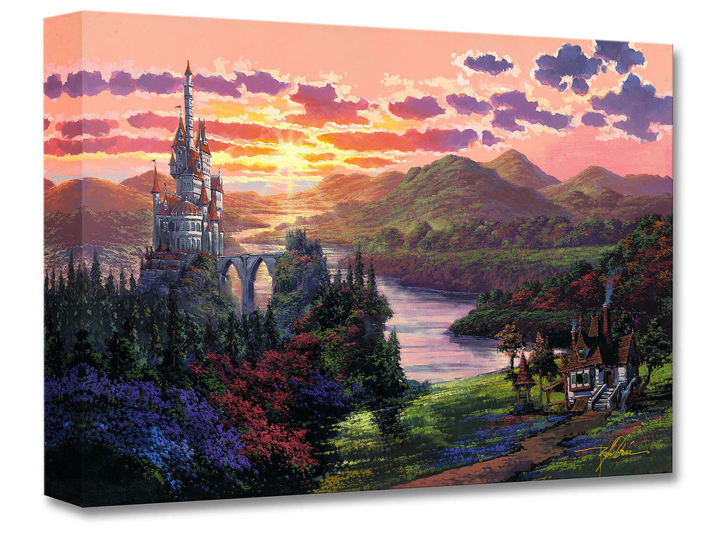 Rodel Gonzalez Disney The Beauty in Beast's Kingdom Limited Edition Canvas Giclee