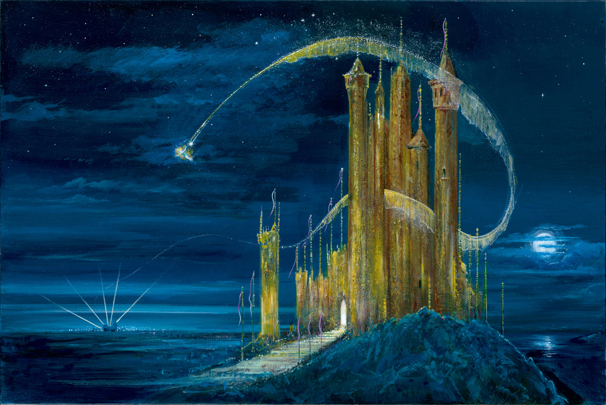 Peter and Harrison Ellenshaw Disney "The Gold Castle" Limited Edition Canvas Giclee
