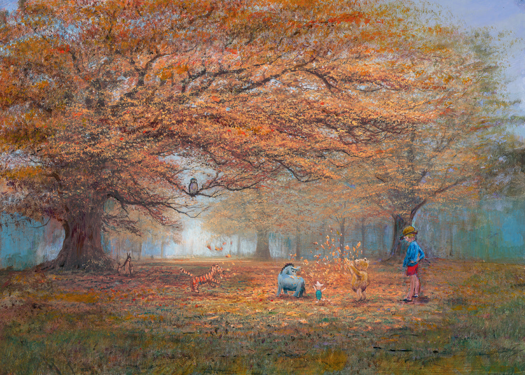 Peter and Harrison Ellenshaw Disney The Joy of Autumn Leaves Limited Edition Canvas Giclee