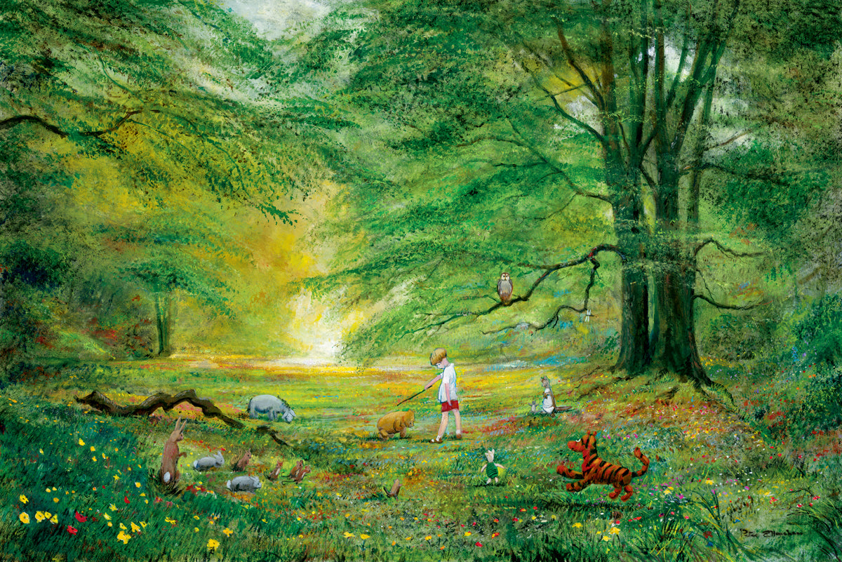 Peter and Harrison Ellenshaw Disney The Knighting of Pooh Limited Edition Canvas Giclee