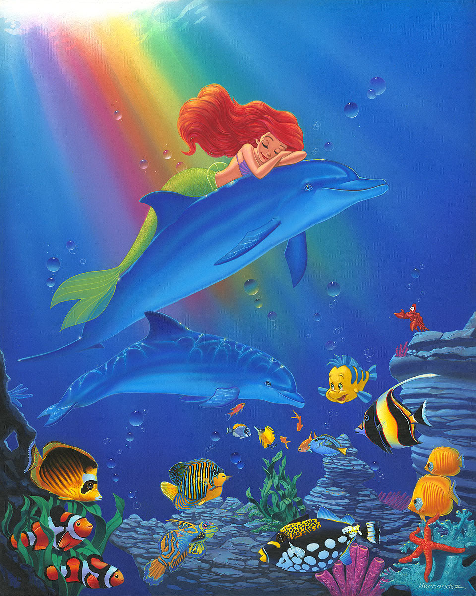 Manuel Hernandez Disney "Underwater Dreams" Limited Edition Canvas Giclee