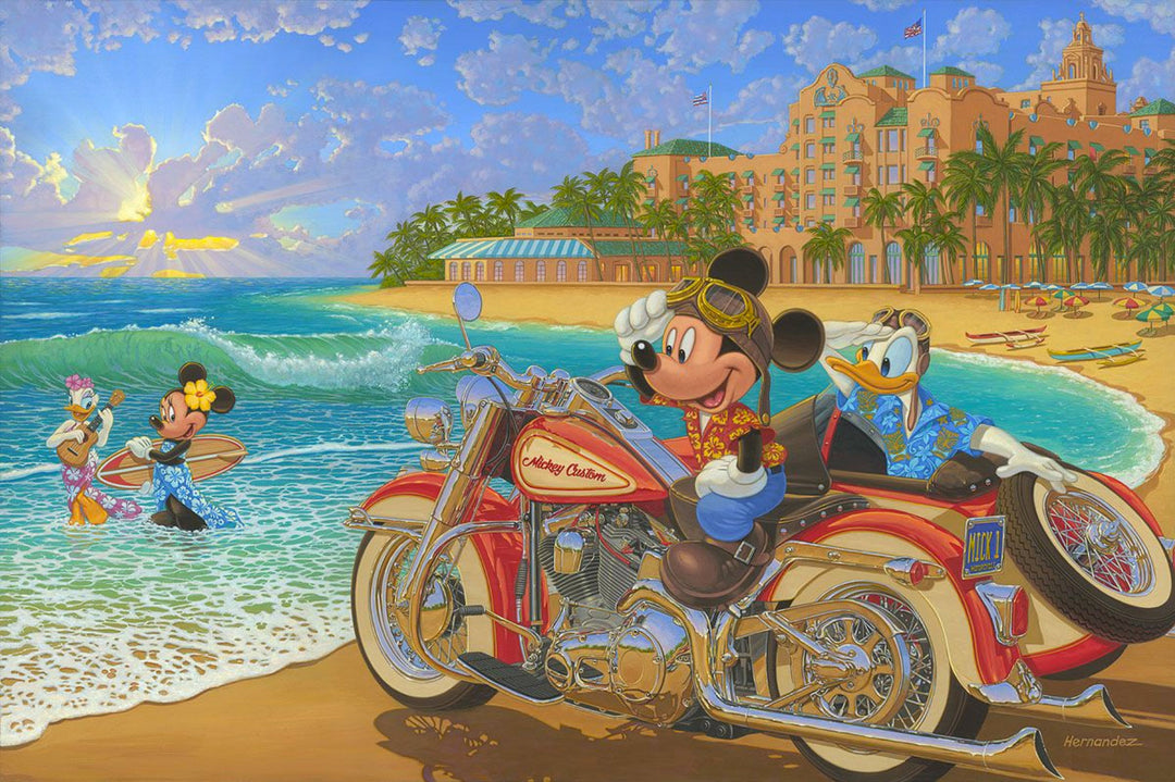 Manuel Hernandez Disney Where the Road Meets the Sea Limited Edition Canvas Giclee