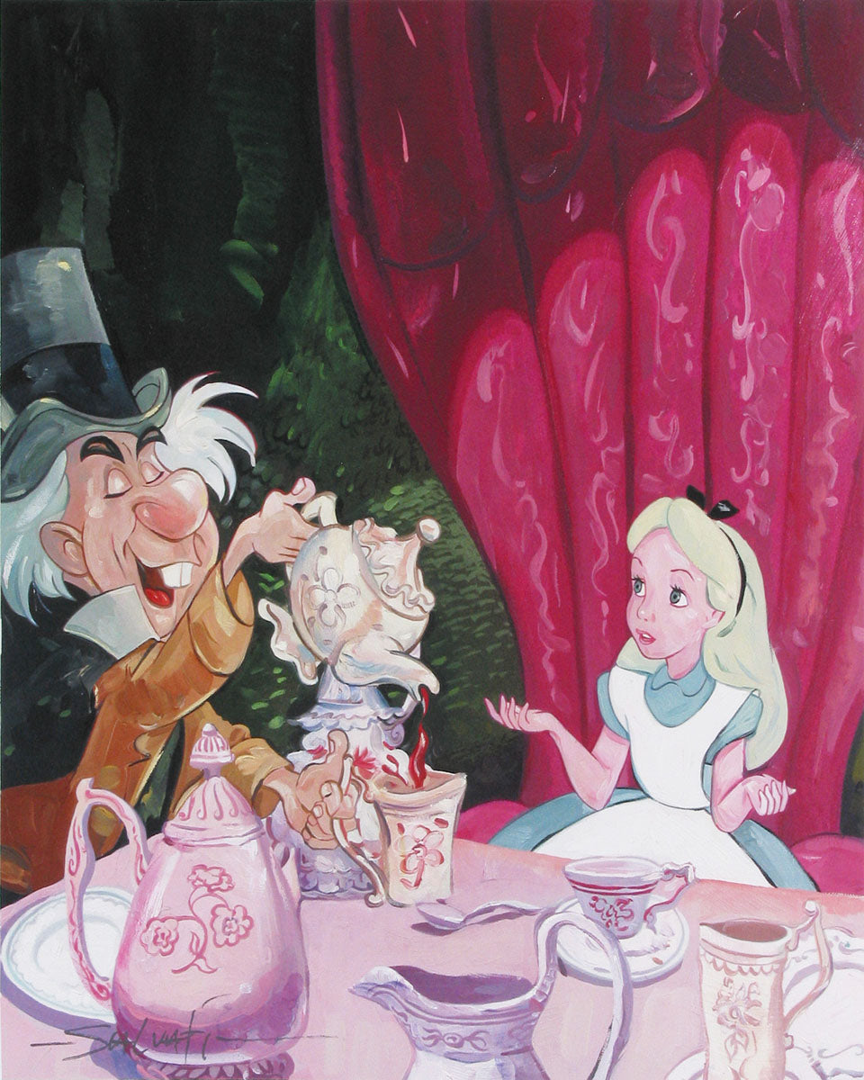 Jim Salvati Disney A Very Important Date Limited Edition Canvas Giclee
