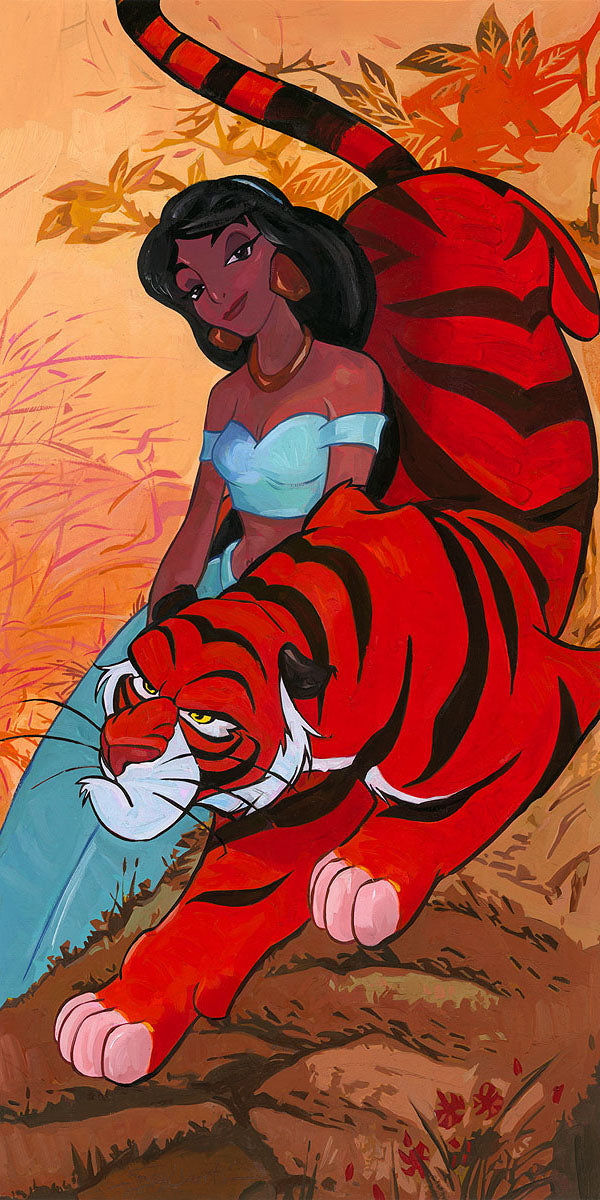 Jim Salvati Disney Jasmine's Fierce Protector Limited Edition Canvas Giclee