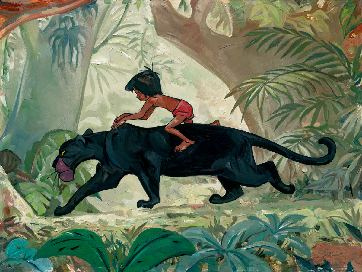 Jim Salvati Disney "Jungle Guardian" Limited Edition Canvas Giclee