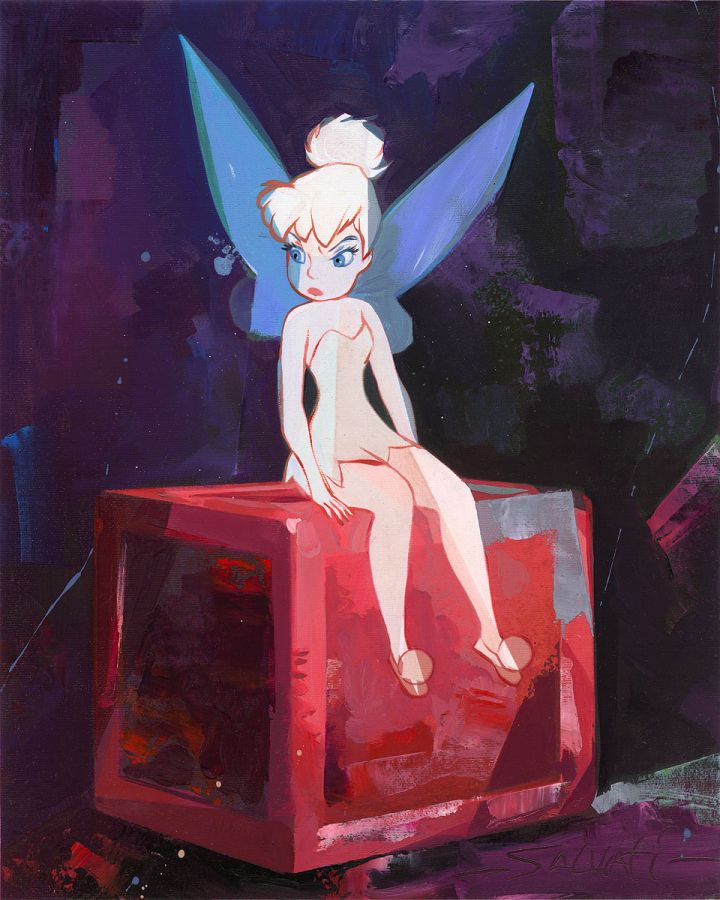 Jim Salvati Disney Pixie Block Limited Edition Canvas Giclee