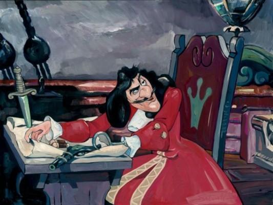 Jim Salvati Disney The Captain's Quarters Limited Edition Canvas Giclee