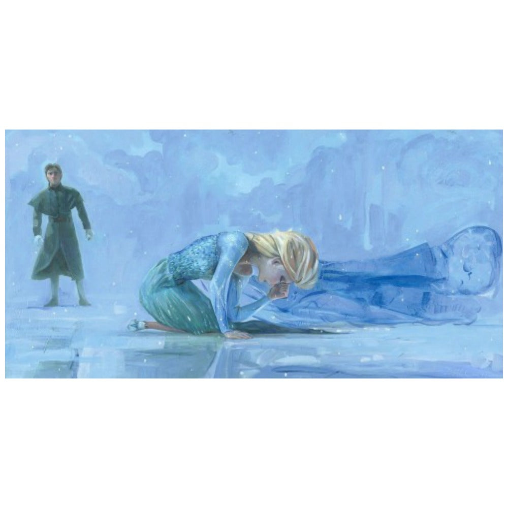 Jim Salvati Disney The Coldest Day Limited Edition Canvas Giclee
