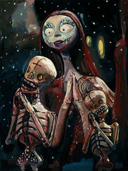 Jim Salvati Disney "The Pumpkin Dance" Limited Edition Canvas Giclee