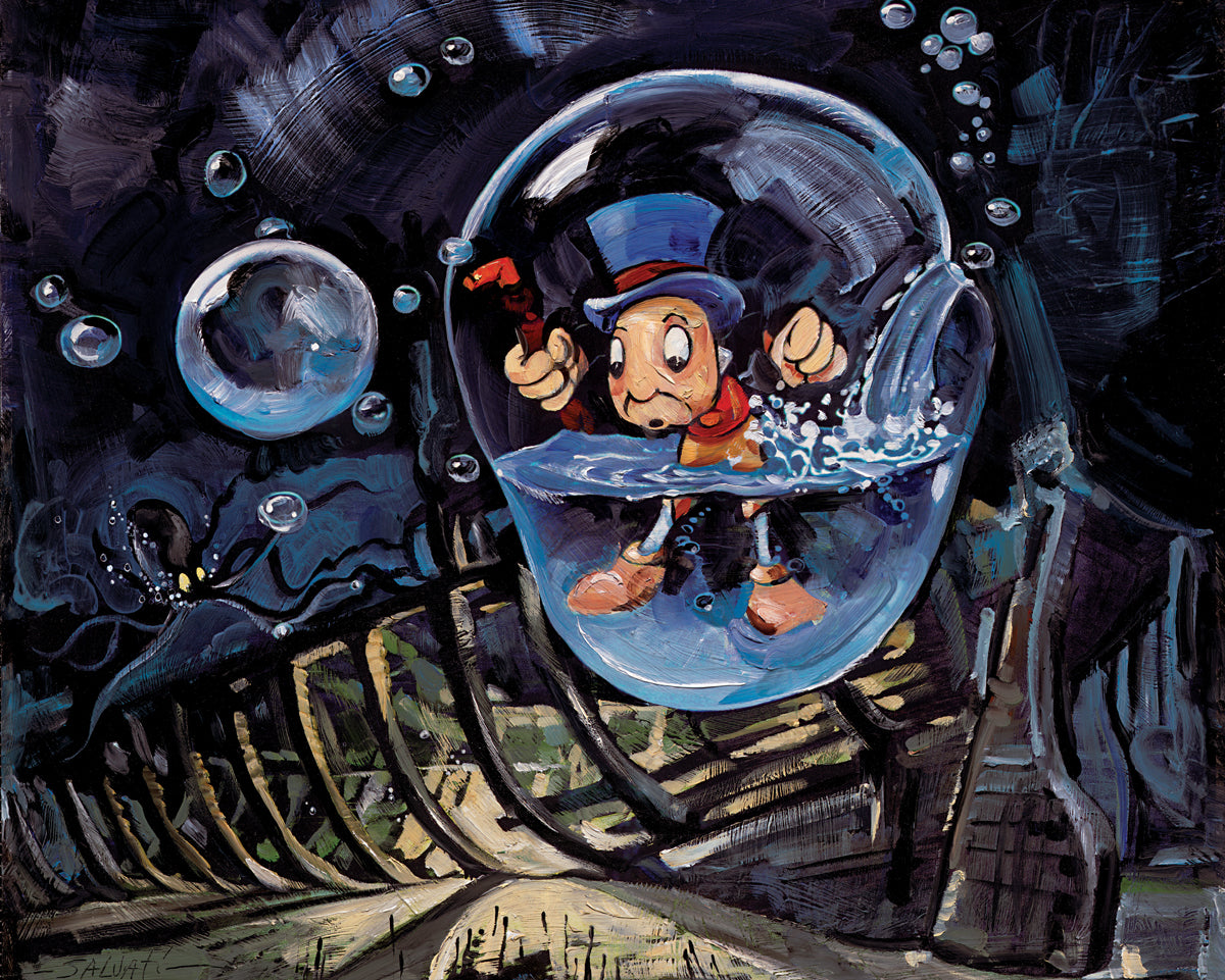 Jim Salvati Disney Waterlogged Limited Edition Canvas Giclee