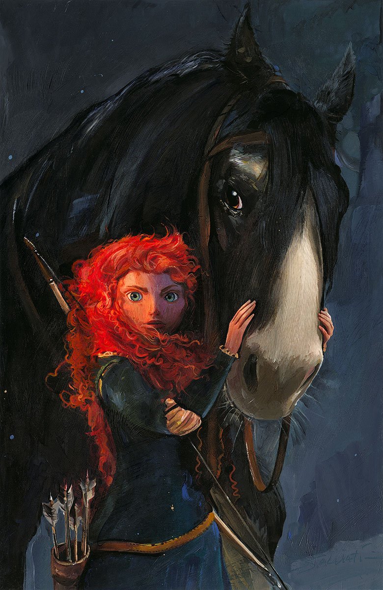 Jim Salvati Disney Willful Daughter Limited Edition Canvas Giclee