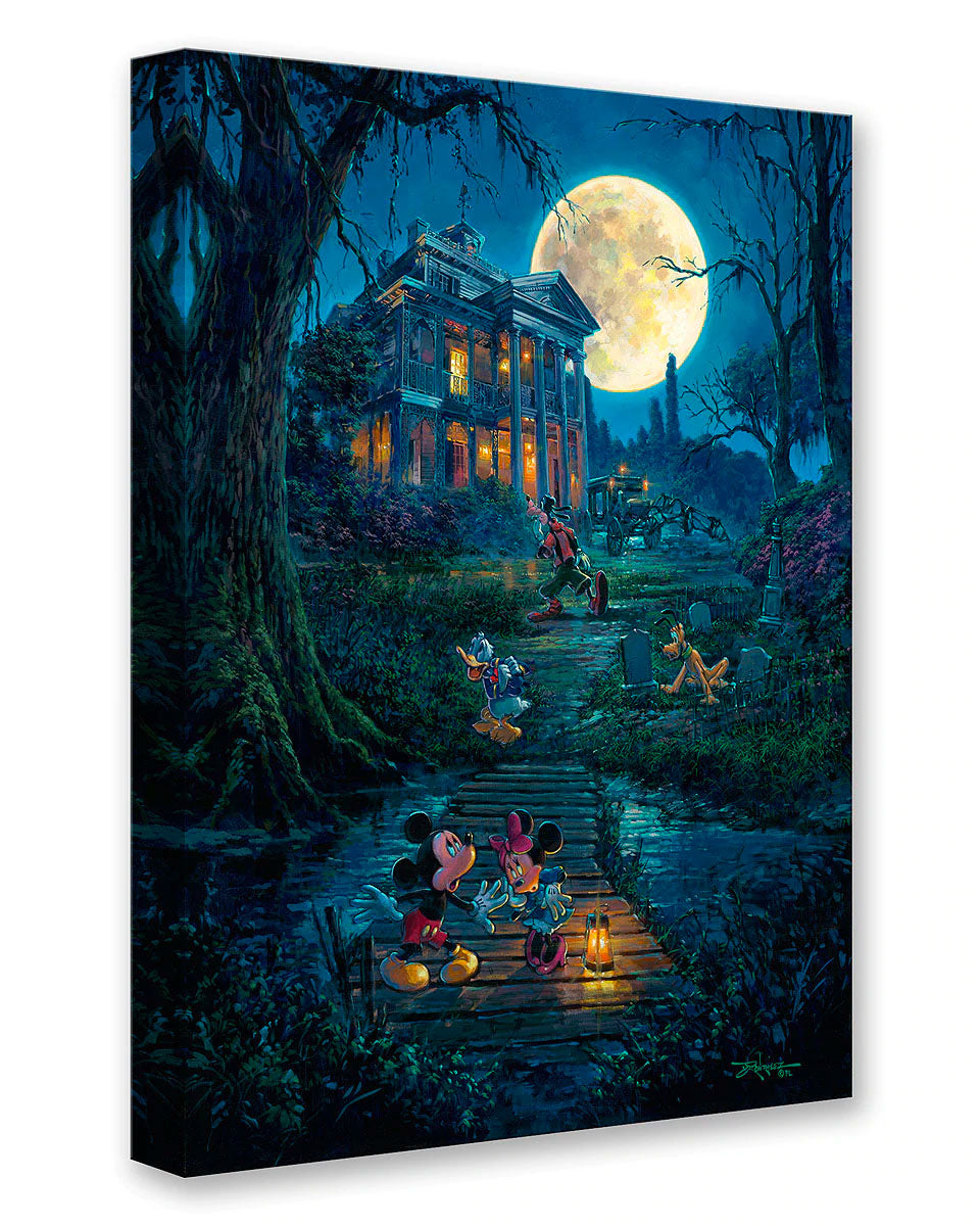 Rodel Gonzalez Disney A Haunting Moon Rises Limited Edition Canvas Giclee