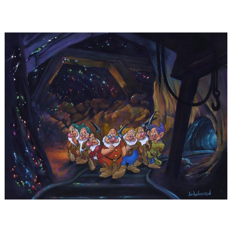 Jim Warren Disney After a Hard Day's Work Limited Edition Canvas Giclee