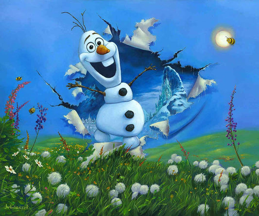 Jim Warren Disney "Bursting Into Spring" Limited Edition Canvas Giclee