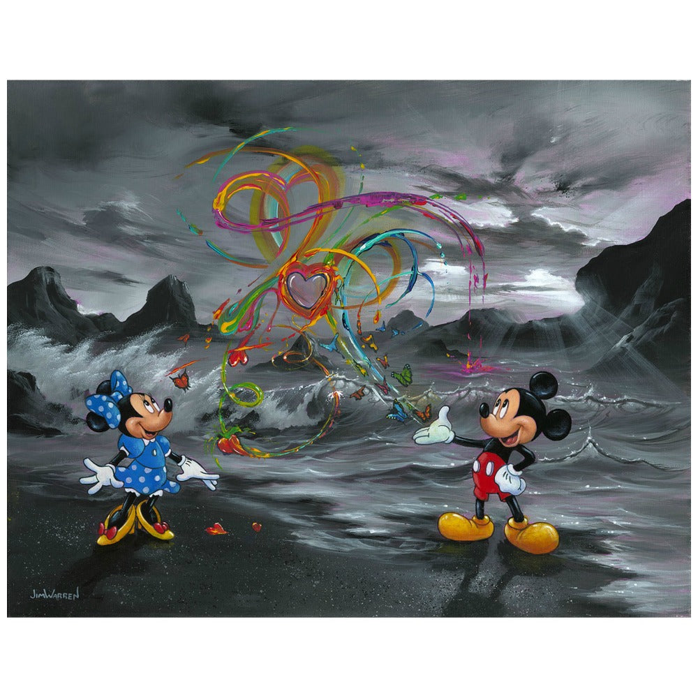 Jim Warren Disney Colors of Love Limited Edition Canvas Giclee