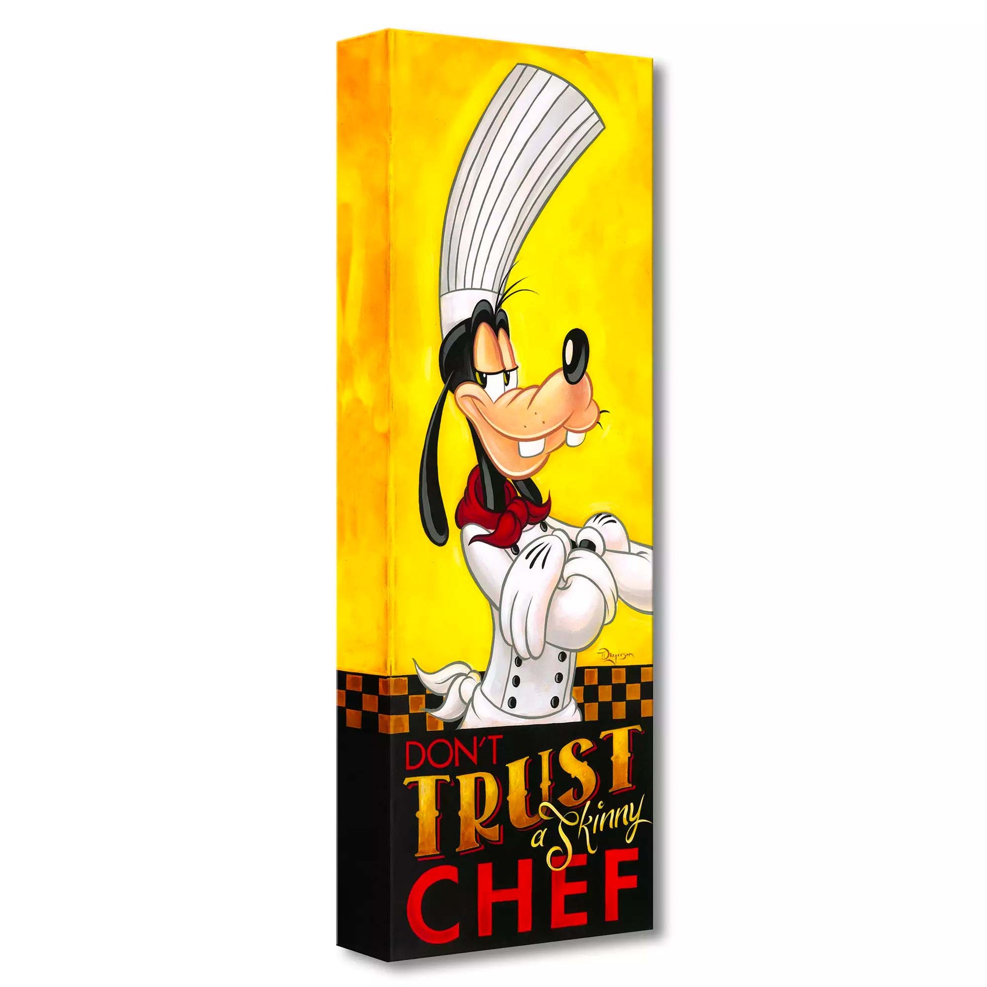 Tim Rogerson Disney "Don't Trust a Skinny Chef" Limited Edition Canvas Giclee