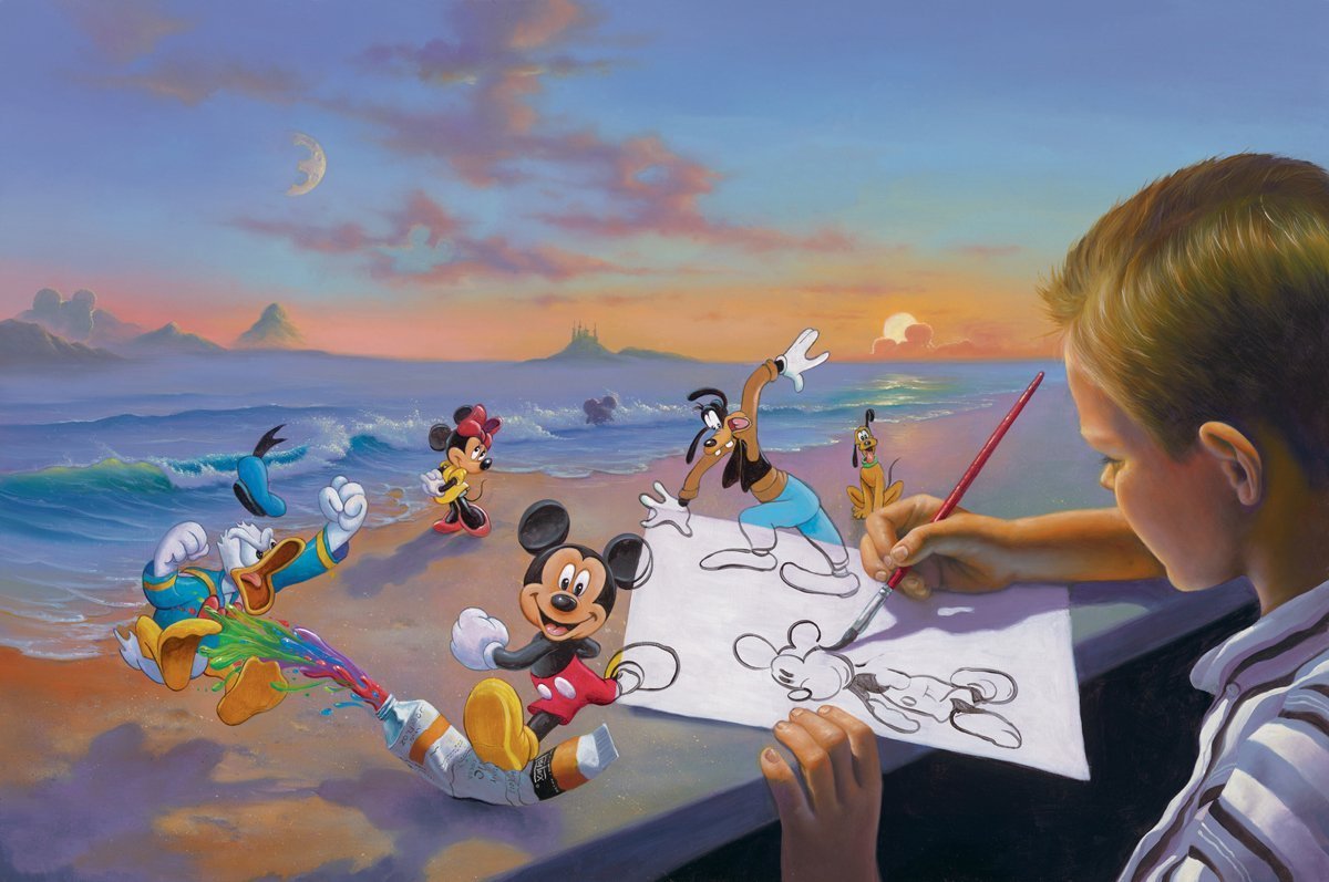 Jim Warren Disney "Dream Maker" Limited Edition Canvas Giclee