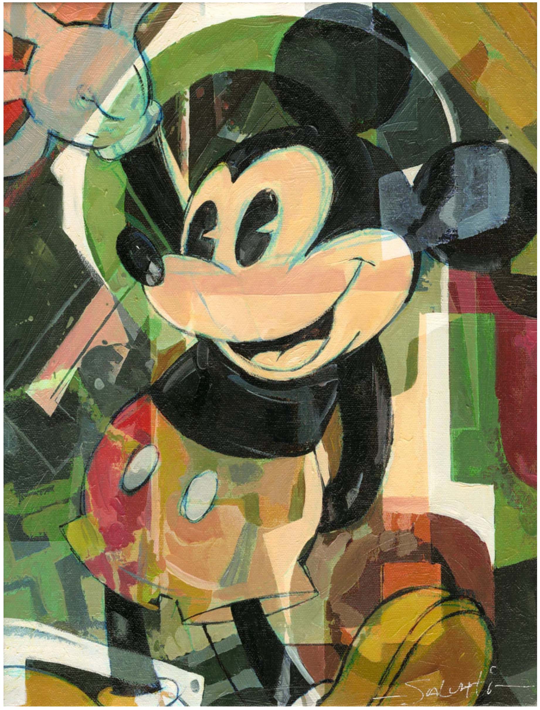 Jim Salvati Disney "Hi Five" Limited Edition Canvas Giclee