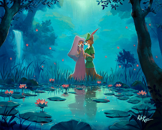Rob Kaz Disney "Moonlight Proposal" Limited Edition Canvas Giclee