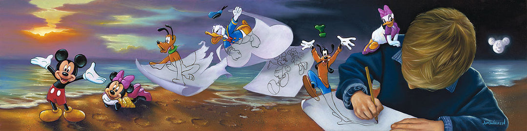 Jim Warren Disney Young Dreamer Limited Edition Canvas Giclee