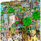 Charles Fazzino "Every Dog has Its Day in LA" 3D Limited Edition Mixed-Media on Paper