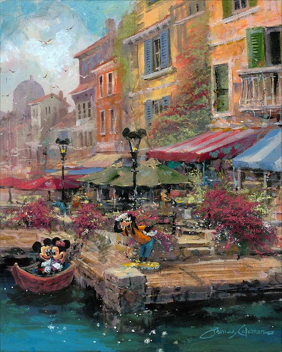 James Coleman Disney Excursion Ashore Limited Edition Canvas Giclee