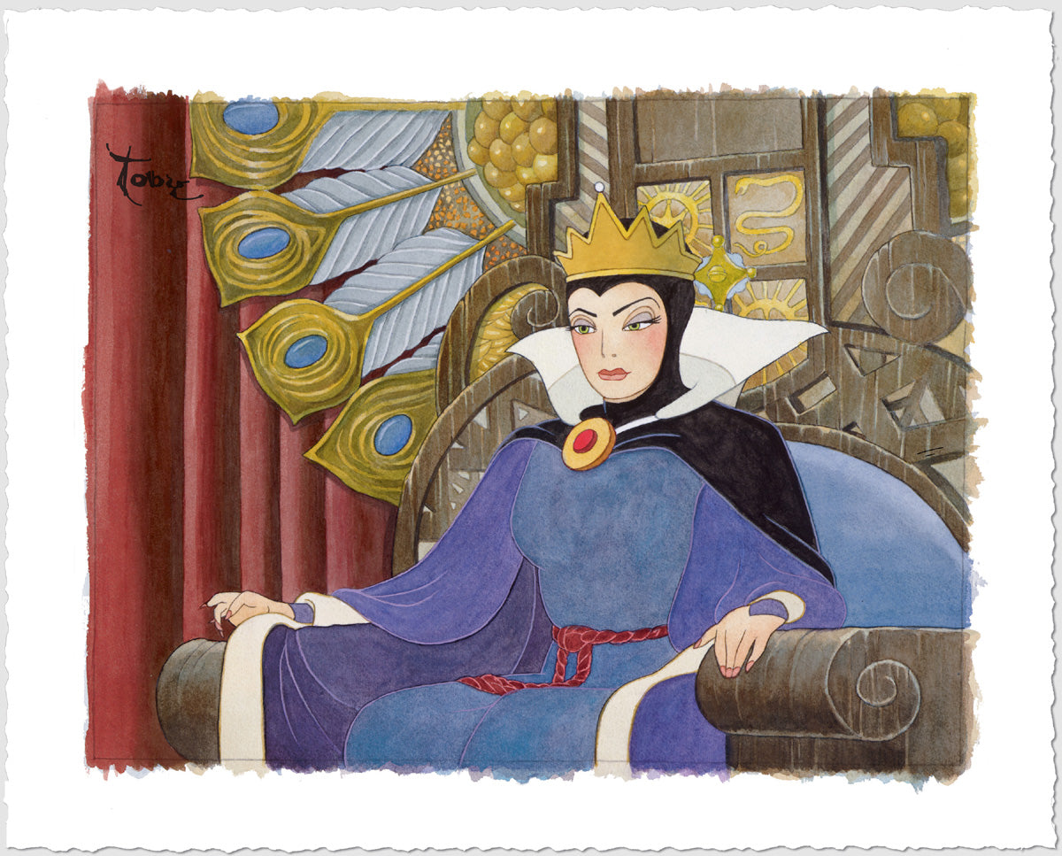 Toby Bluth Disney Face of Evil Limited Edition Paper Giclee