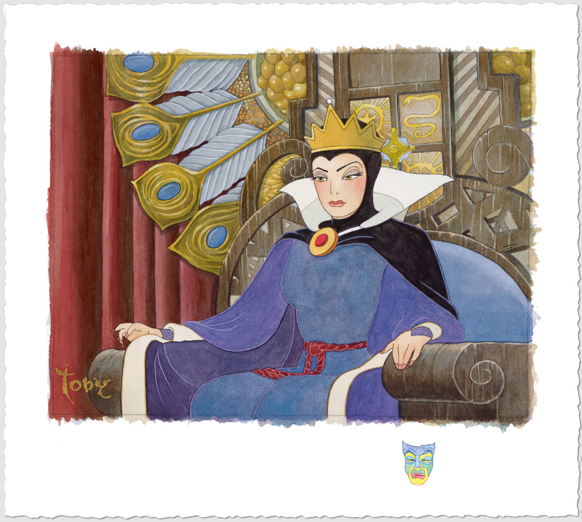 Toby Bluth Disney "Face of Evil" Limited Edition Paper Giclee