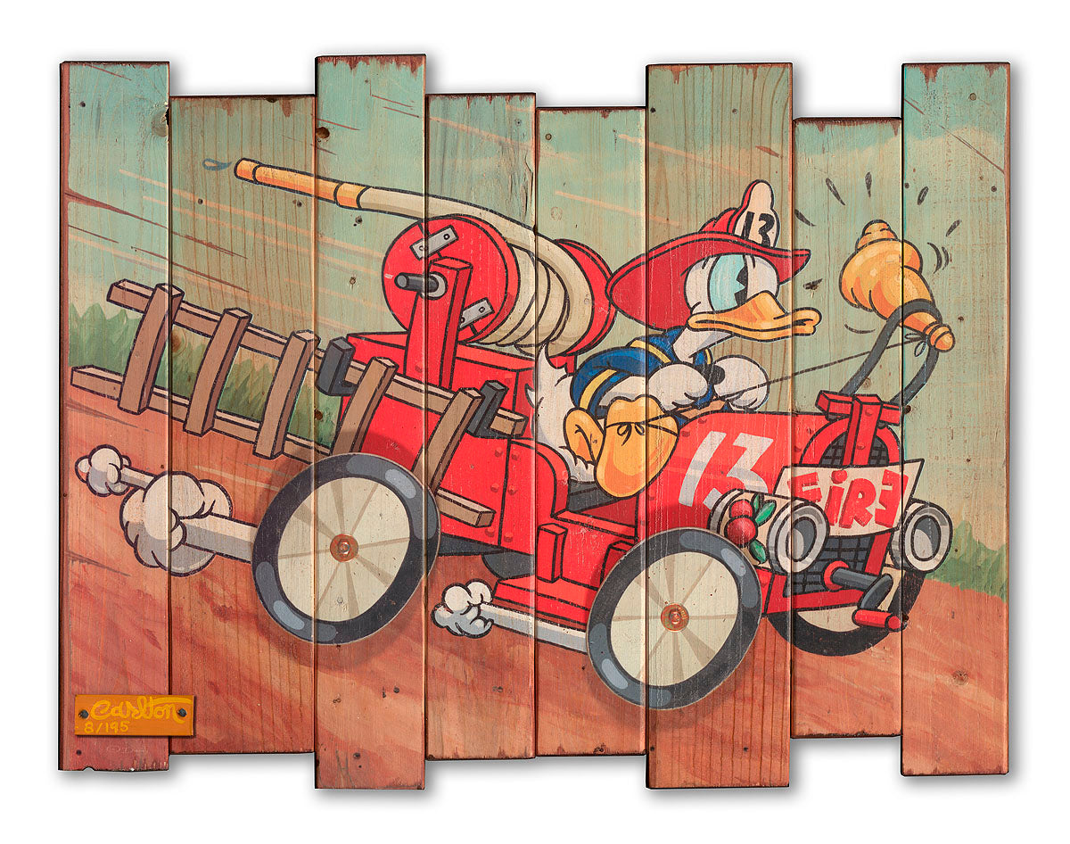 Trevor Carlton Disney Fire Chief Donald Vintage Classics Edition • Reclaimed Wood