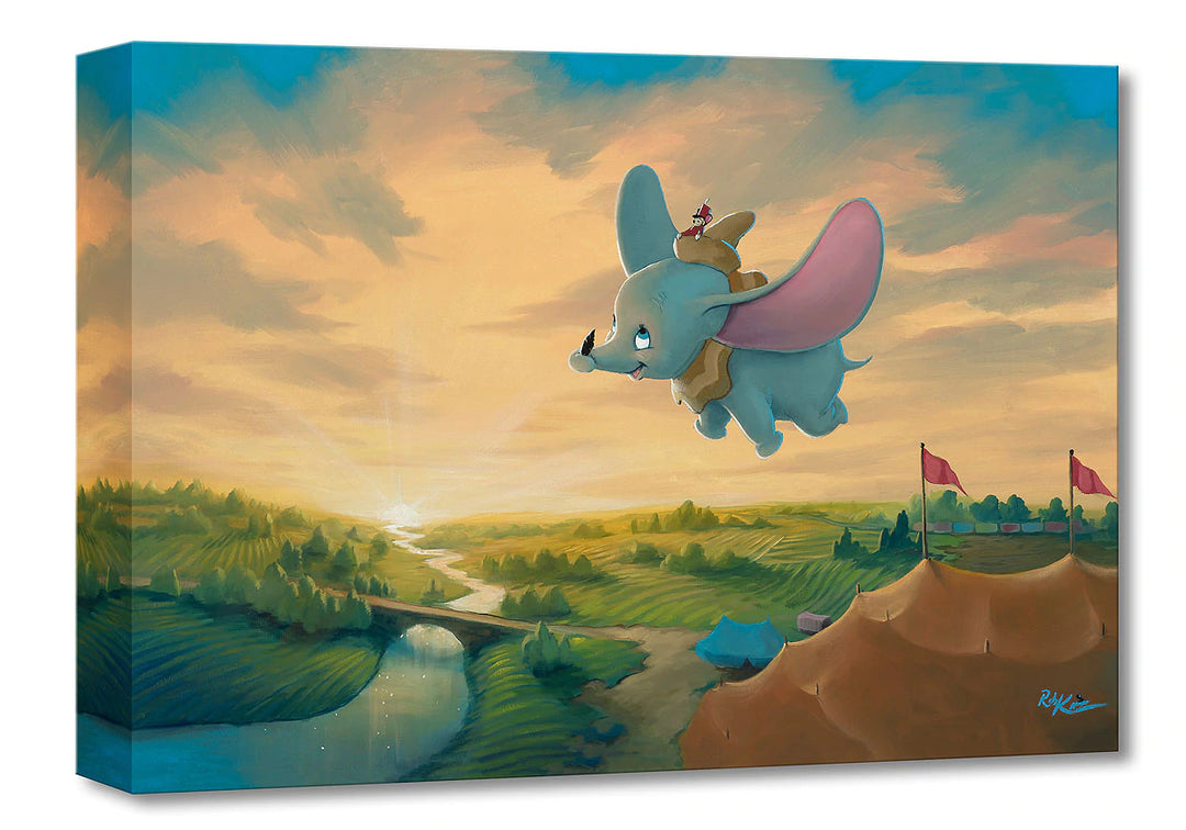 Rob Kaz Disney Flight Over the Big Top Limited Edition Canvas Giclee