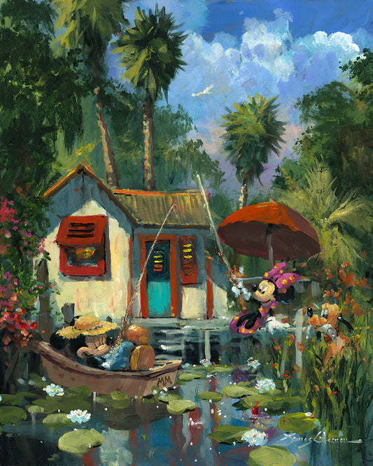 James Coleman Disney "Florida Fishin'" Limited Edition Canvas Giclee
