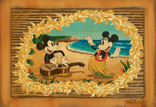 Trevor Carlton Disney "Hula in Paradise" Limited Edition Canvas Giclee